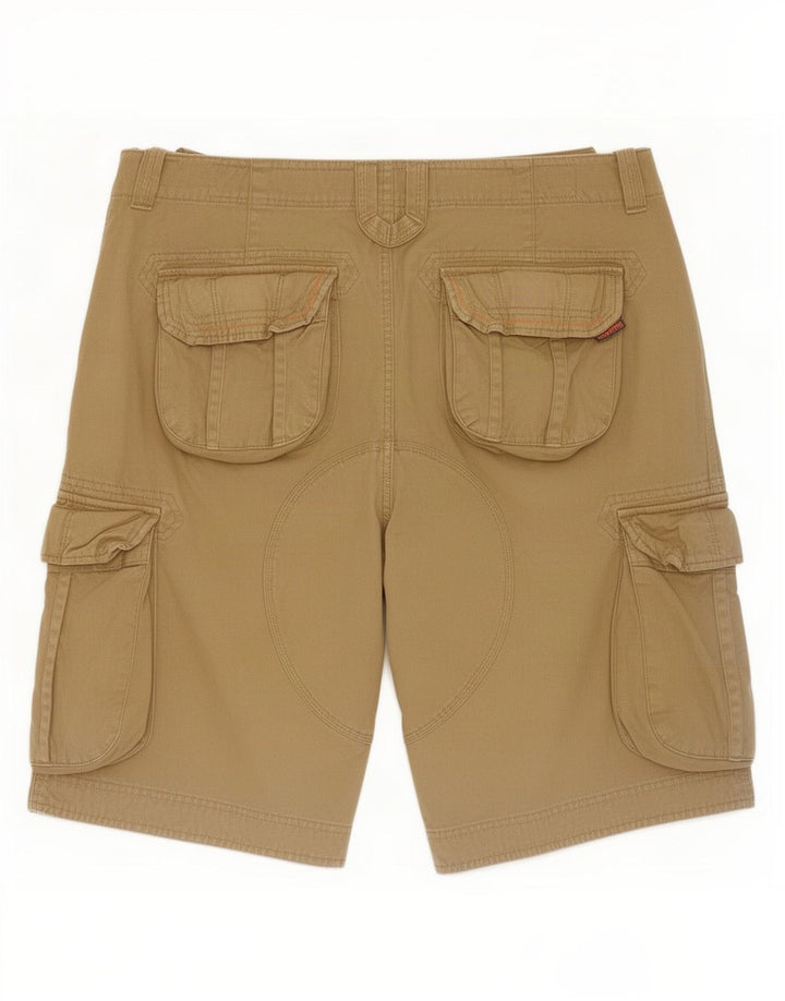 Superdry Mens Cargo Shorts 2XL W40 Beige Cotton