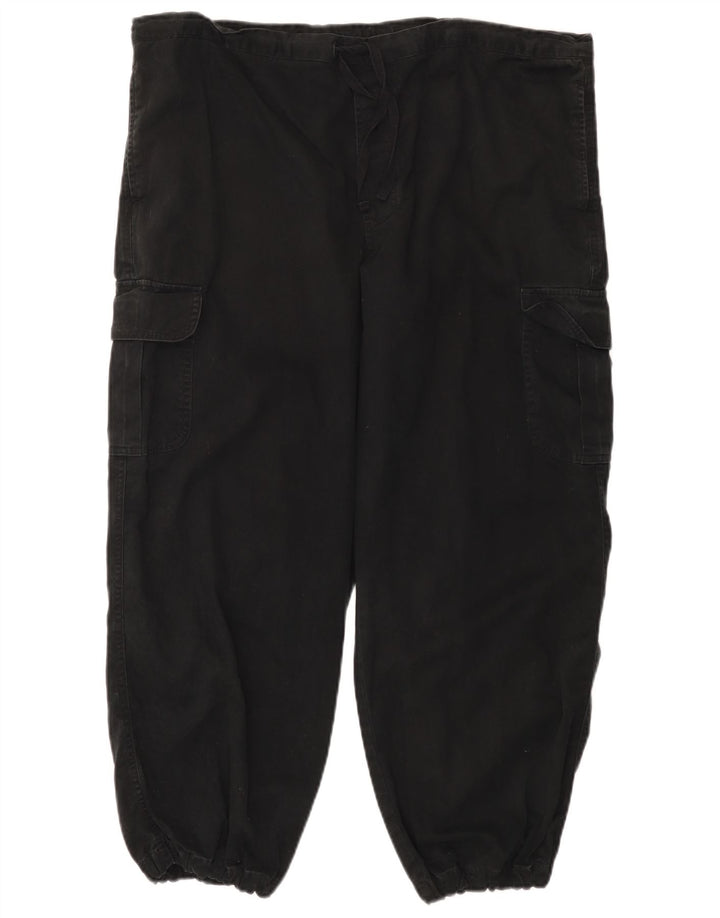 Marks & Spencer Womens St. Michael Cargo Trousers UK 16 Large W38 L27 Black