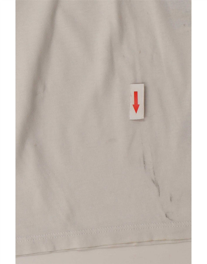 Levi's Womens Graphic T-Shirt Top UK 14 Medium White Cotton