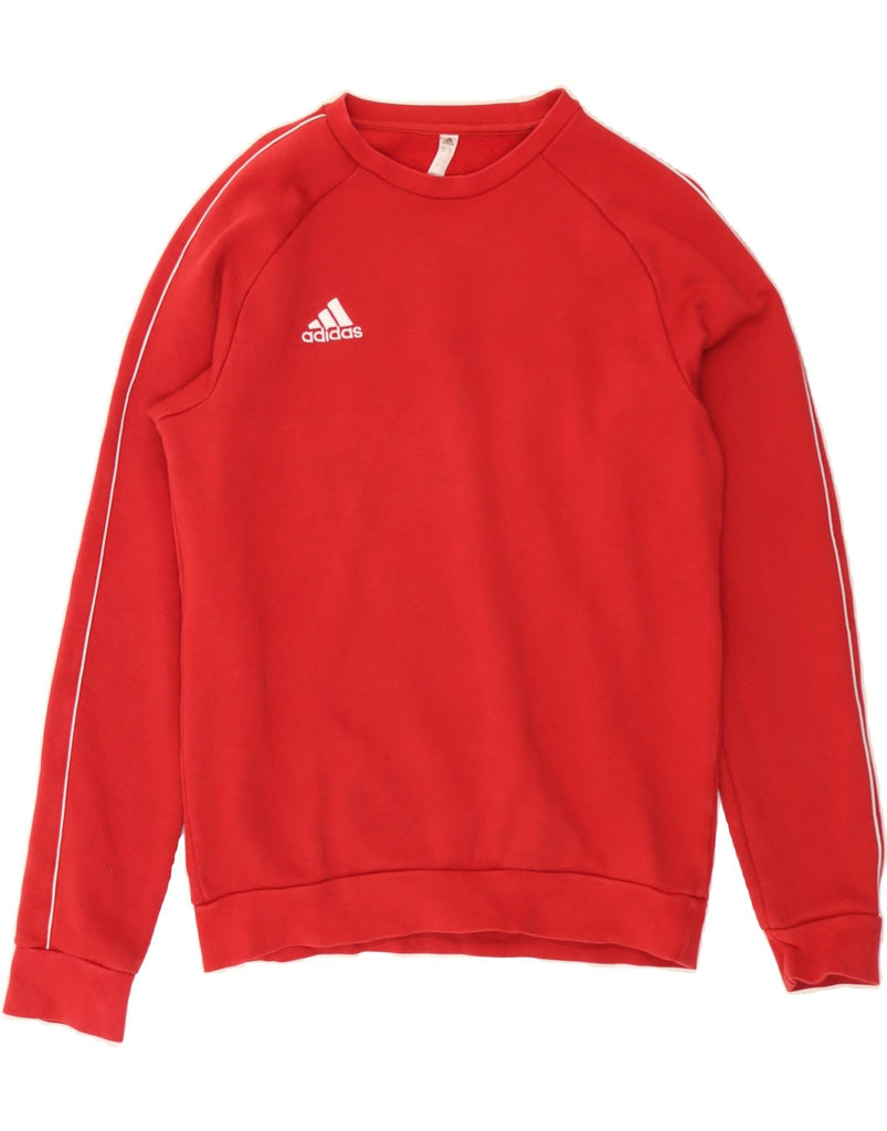 ADIDAS Mens Sweatshirt Jumper Medium Red Cotton Vintage Adidas and Second-Hand Adidas from Messina Hembry 