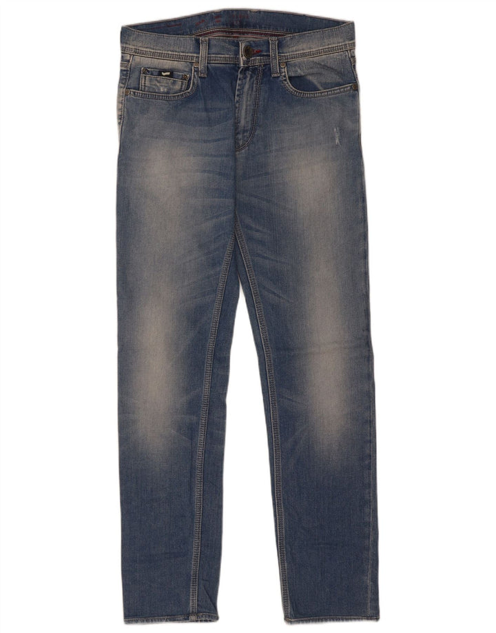 Gas Mens Slim Jeans W30 L34 Blue Cotton