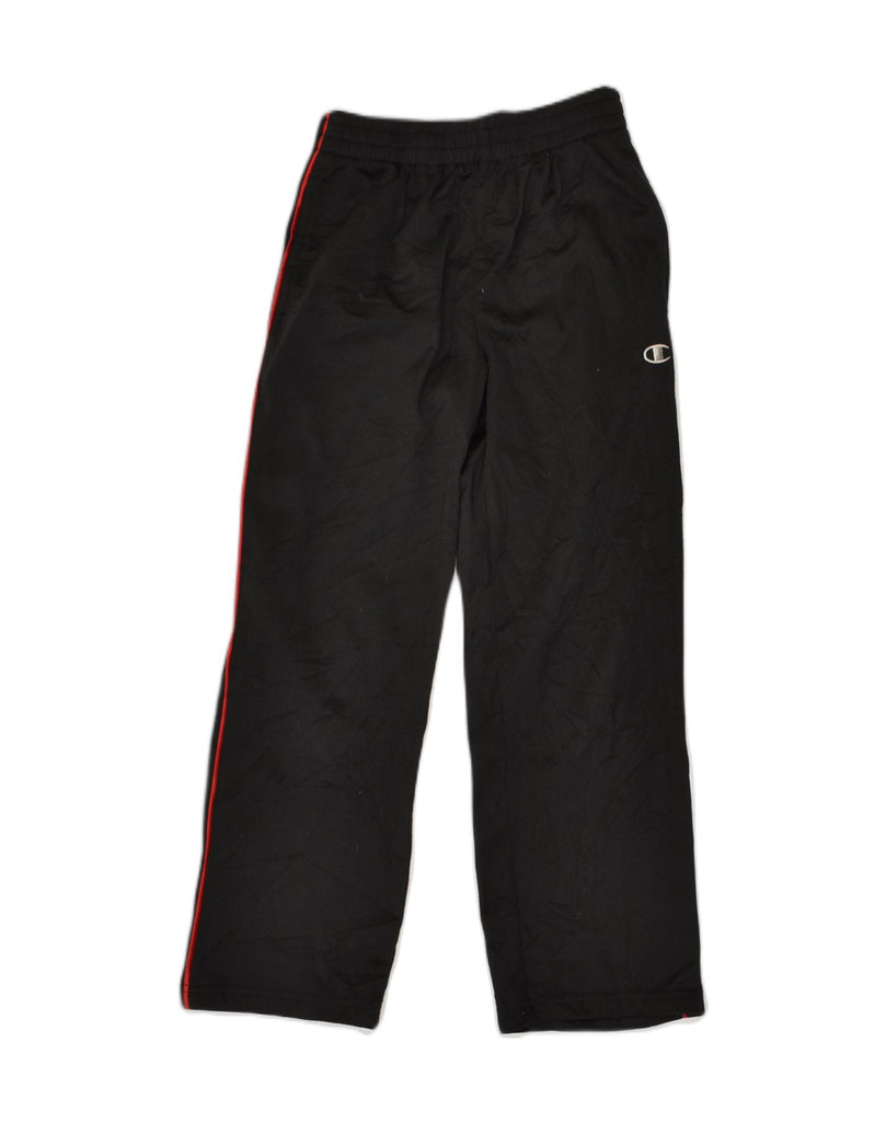 CHAMPION Boys Tracksuit Trousers 9-10 Years Small  Black Polyester | Vintage Champion | Thrift | Second-Hand Champion | Used Clothing | Messina Hembry 