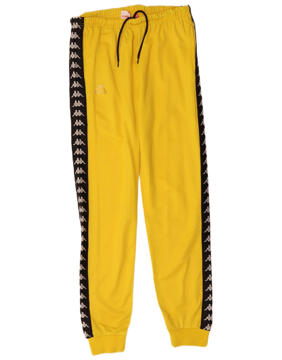 KAPPA Mens Graphic Tracksuit Trousers Joggers XL  Yellow Colourblock