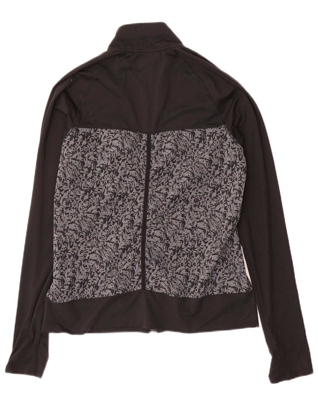 ADIDAS Womens Tracksuit Top Jacket UK 10 Small Black Colourblock Polyester