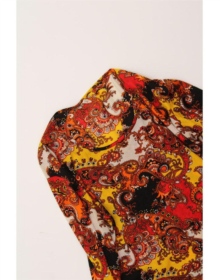 VINTAGE Womens Top Long Sleeve IT 50 XL Multicoloured Paisley Vintage Vintage and Second-Hand Vintage from Messina Hembry 