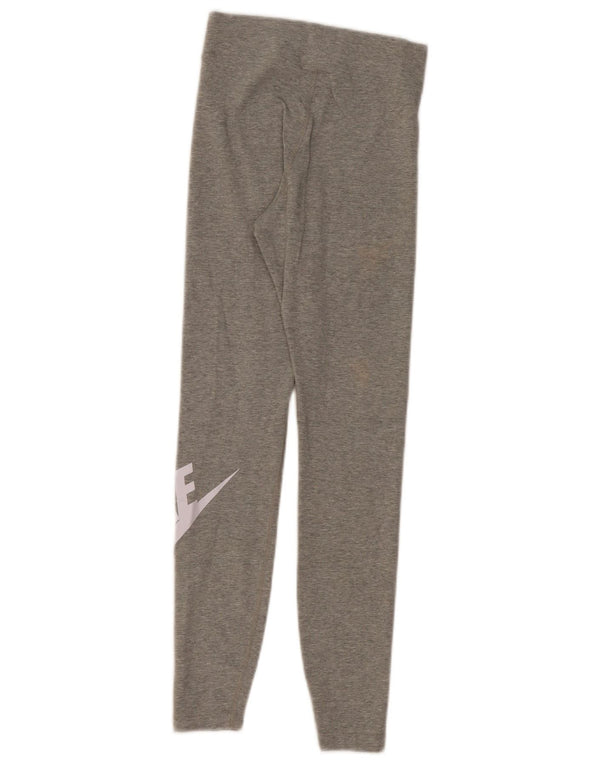 Nike Womens Graphic Leggings UK 6 XS Grey