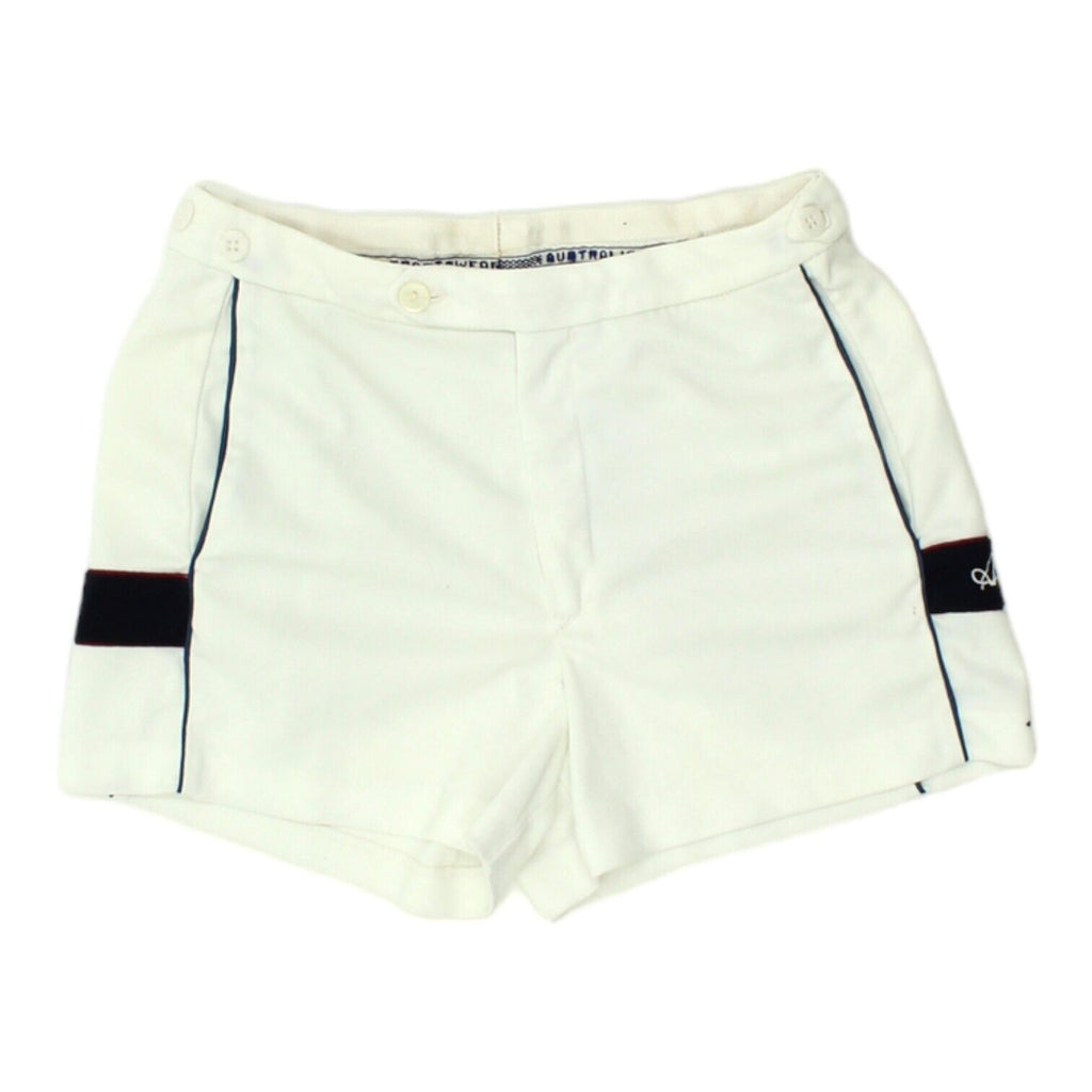 Australian By L'Alpina Boys White Tennis Shorts | Vintage 90s Kids Sportswear | Vintage Messina Hembry | Thrift | Second-Hand Messina Hembry | Used Clothing | Messina Hembry 