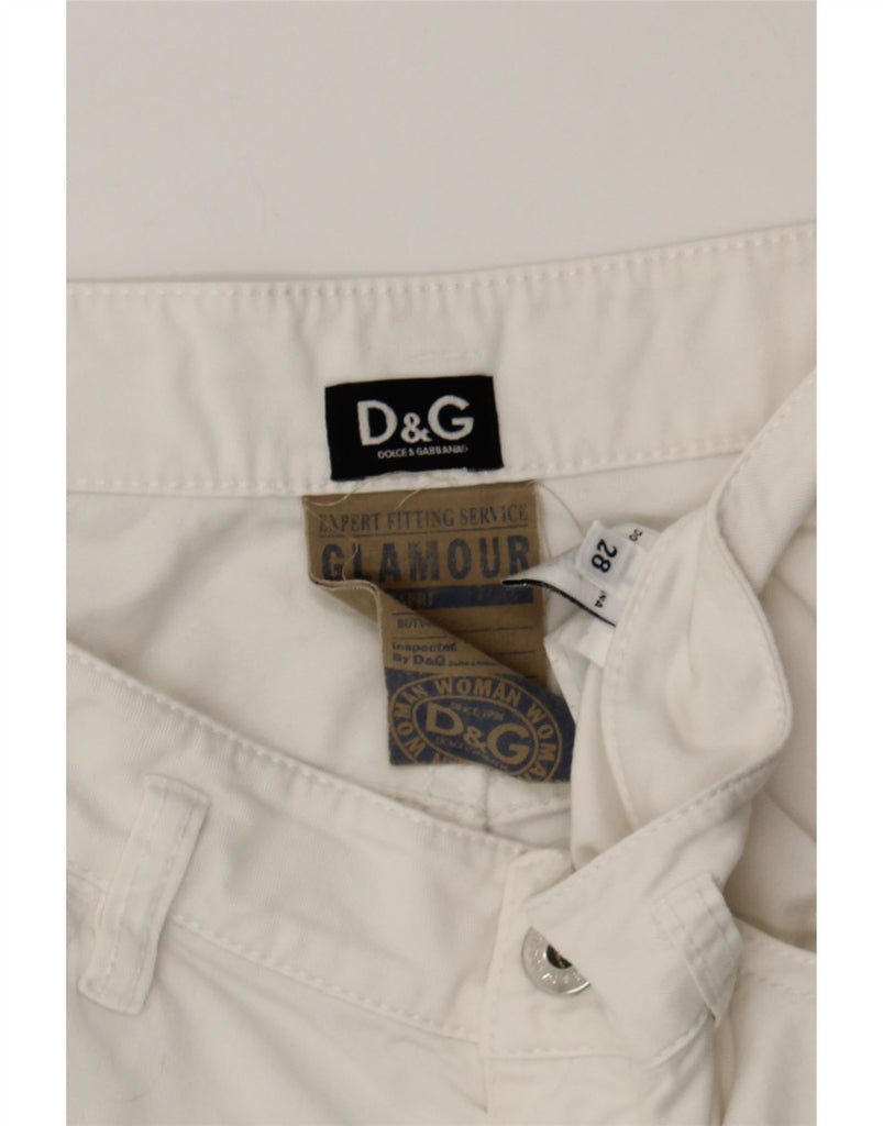 DOLCE & GABBANA Womens Capri Jeans W28 L20 White Cotton Vintage Dolce & Gabbana and Second-Hand Dolce & Gabbana from Messina Hembry 
