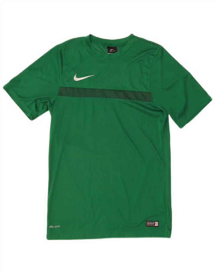 Nike Mens Dri Fit T-Shirt Top Small Green Polyester