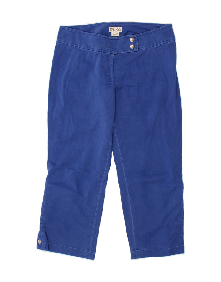 MICHAEL KORS Womens Straight Capri Trousers US 8 Medium W30 L22  Blue Vintage Michael Kors and Second-Hand Michael Kors from Messina Hembry 