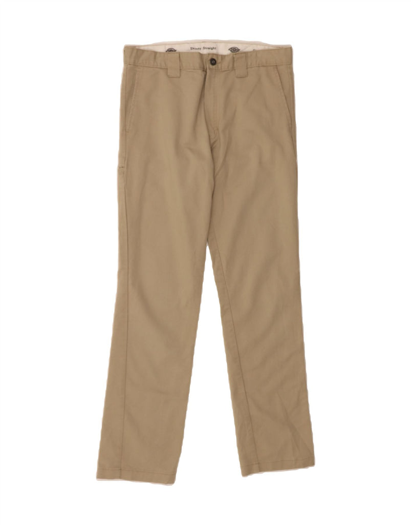 DICKIES Mens Skinny Straight Cargo Trousers W30 L30 Beige Vintage Dickies and Second-Hand Dickies from Messina Hembry 