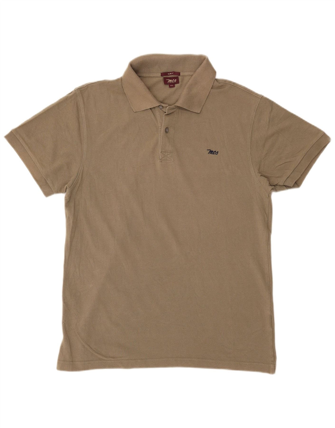 Marlboro Classics Mens Slim Fit Polo Shirt 2XL Beige