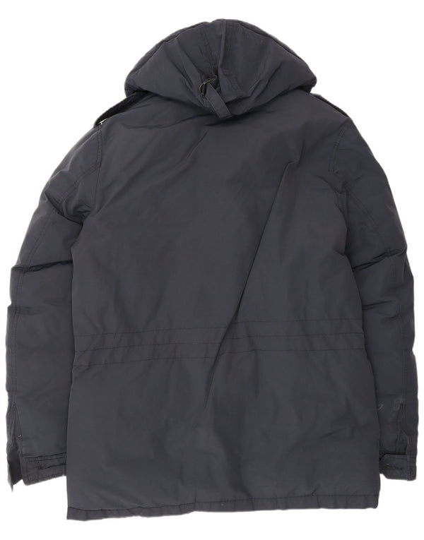 Tommy Hilfiger Mens Hooded Padded Jacket UK 40 Large Navy Blue