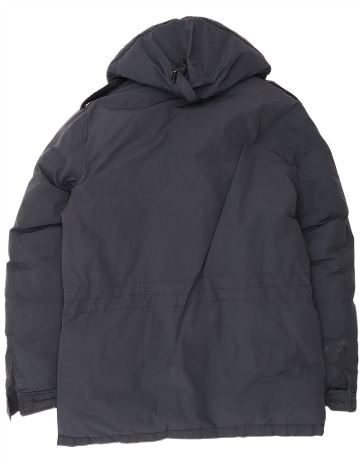 Tommy Hilfiger Mens Hooded Padded Jacket UK 40 Large Navy Blue