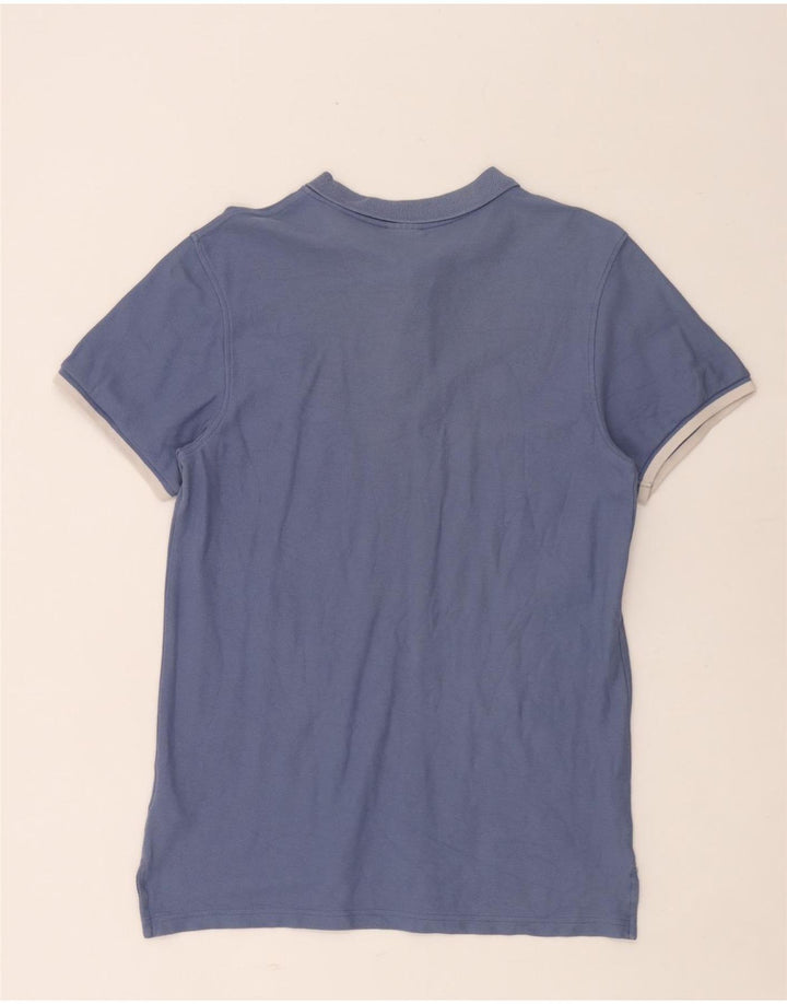Nike Mens Polo Shirt Large Blue Cotton