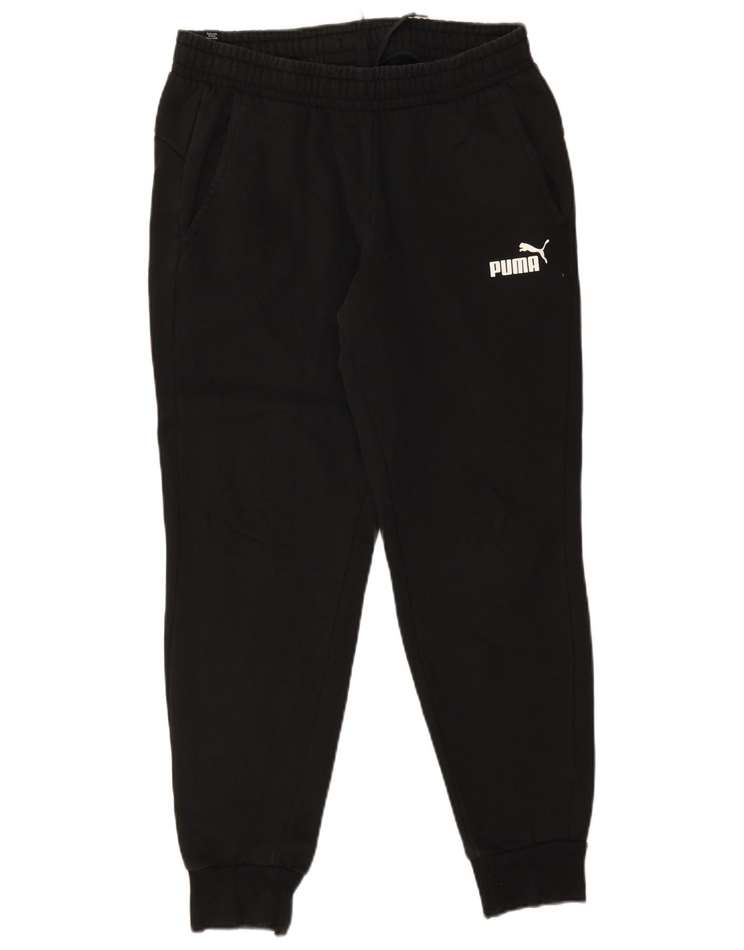 Puma Mens Tracksuit Trousers Joggers Large  Black Cotton