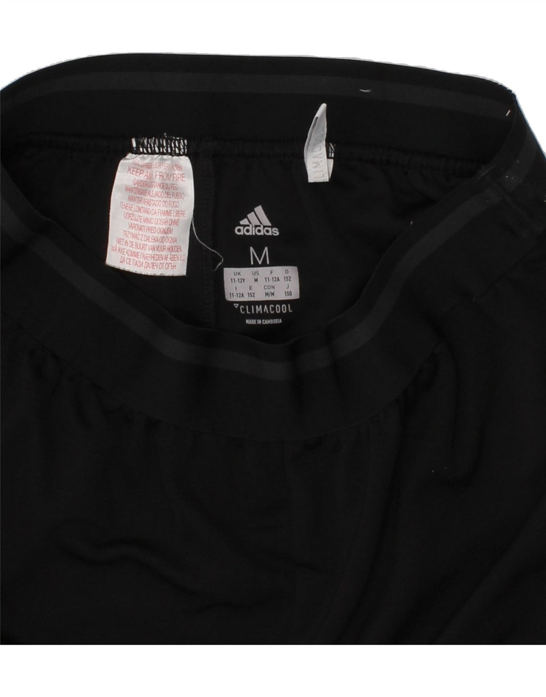 ADIDAS Boys Climacool Sport Shorts 11-12 Years  Black Polyester Vintage Adidas and Second-Hand Adidas from Messina Hembry 