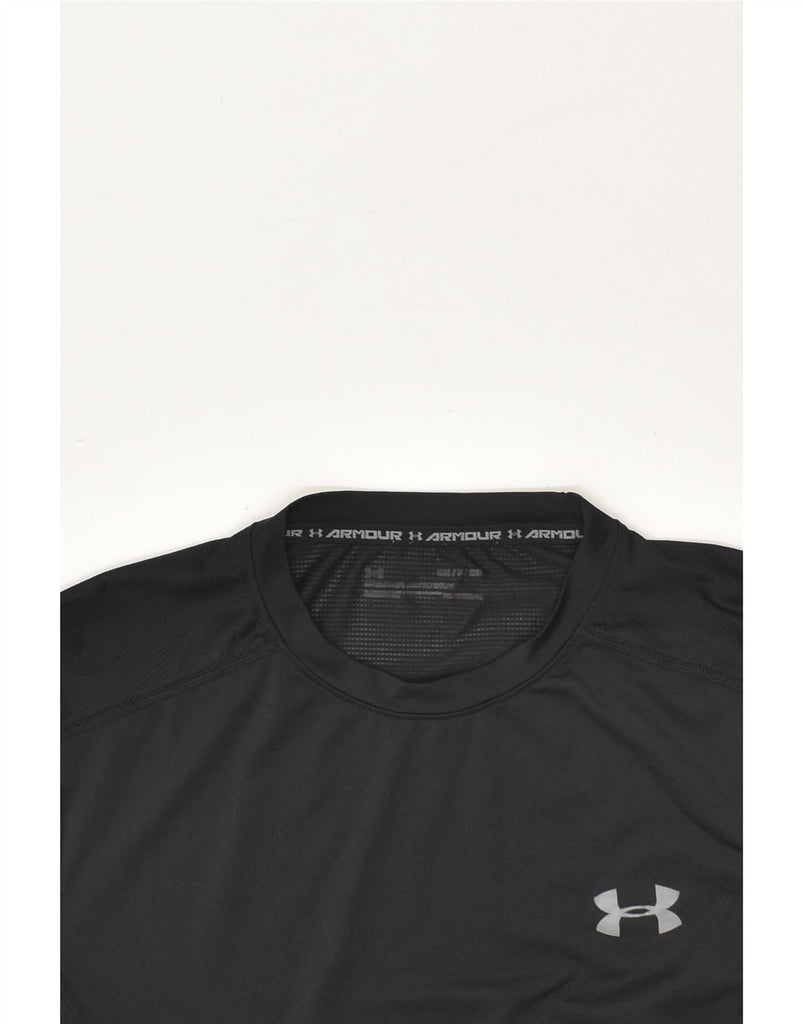UNDER ARMOUR Mens T-Shirt Top Small Black Polyester | Vintage Under Armour | Thrift | Second-Hand Under Armour | Used Clothing | Messina Hembry 