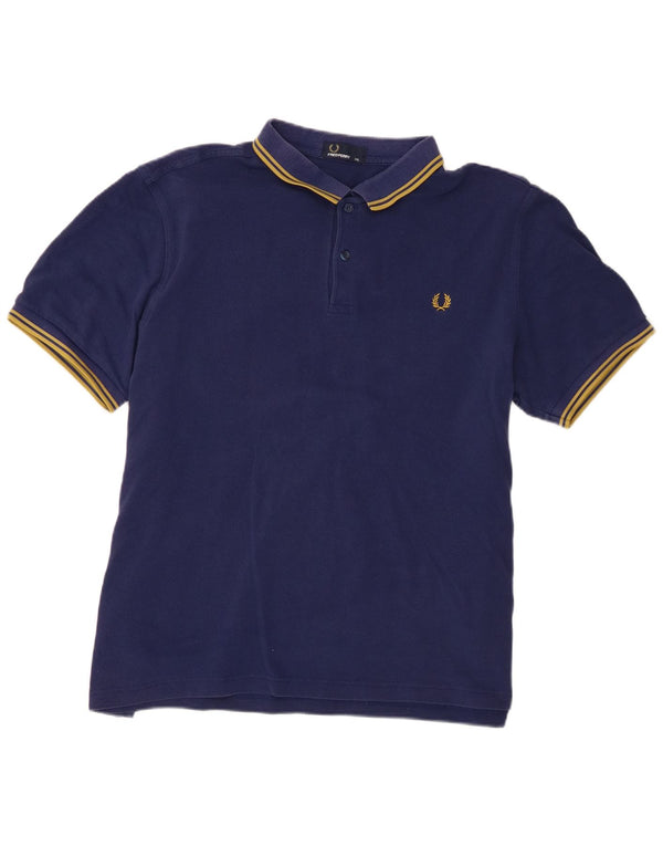 Fred Perry Mens Polo Shirt 2XL Navy Blue Cotton