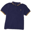 Fred Perry Mens Polo Shirt 2XL Navy Blue Cotton
