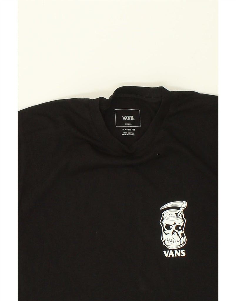 VANS Mens Classic Fit Graphic T-Shirt Top Small Black Cotton | Vintage Vans | Thrift | Second-Hand Vans | Used Clothing | Messina Hembry 