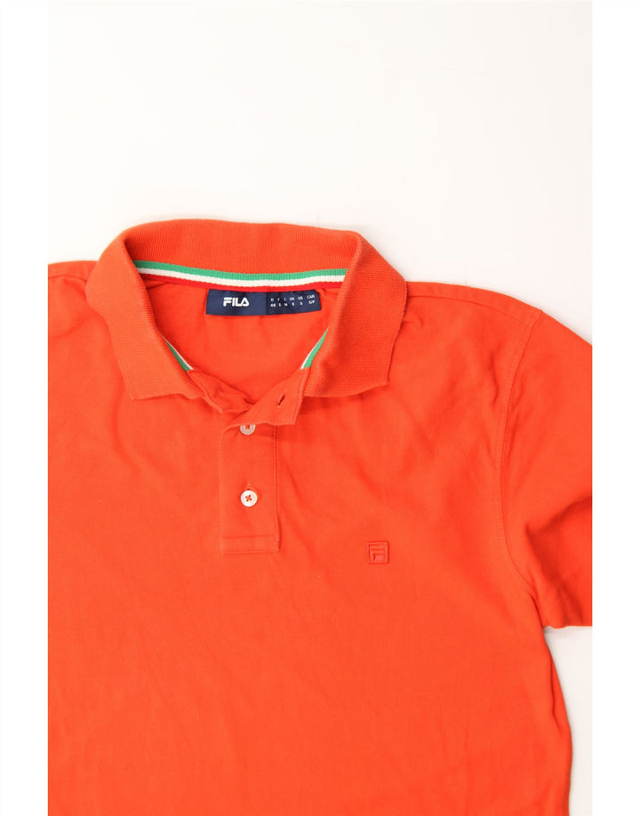 FILA Mens Polo Shirt Small Orange Cotton Vintage Fila and Second-Hand Fila from Messina Hembry 