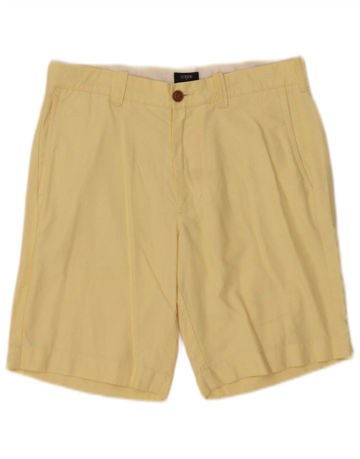 J. CREW Mens Chino Shorts W30 Medium  Yellow Cotton