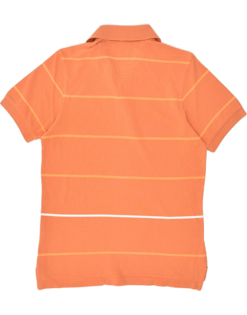 ADIDAS Mens Polo Shirt Small Orange Striped Cotton | Vintage Adidas | Thrift | Second-Hand Adidas | Used Clothing | Messina Hembry 