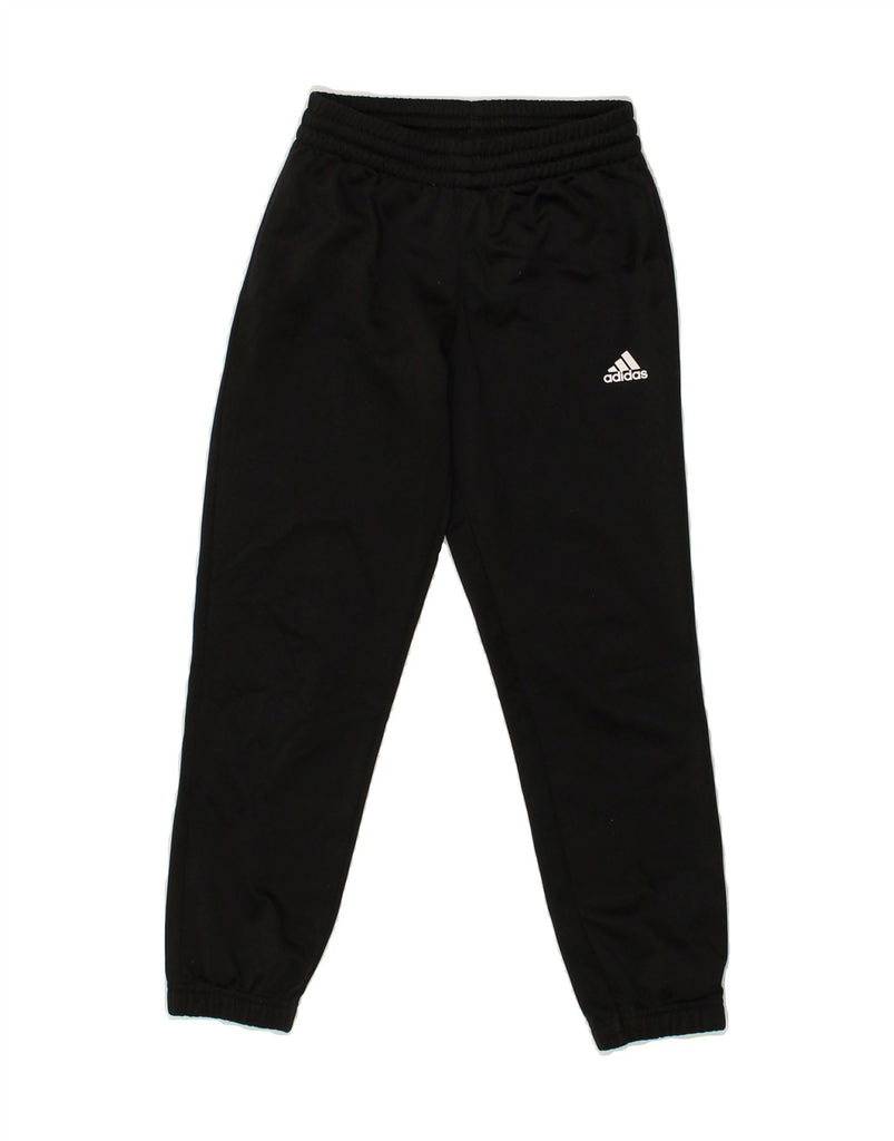 ADIDAS Girls Tracksuit Trousers Joggers 7-8 Years Black Polyester | Vintage Adidas | Thrift | Second-Hand Adidas | Used Clothing | Messina Hembry 