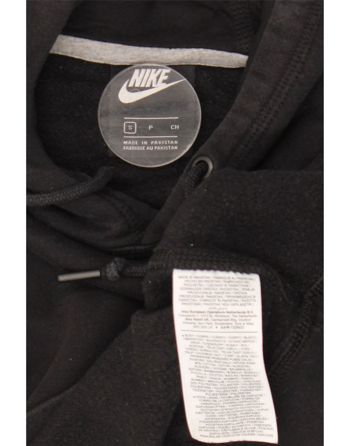 Nike Mens Hoodie Jumper Small Black Cotton