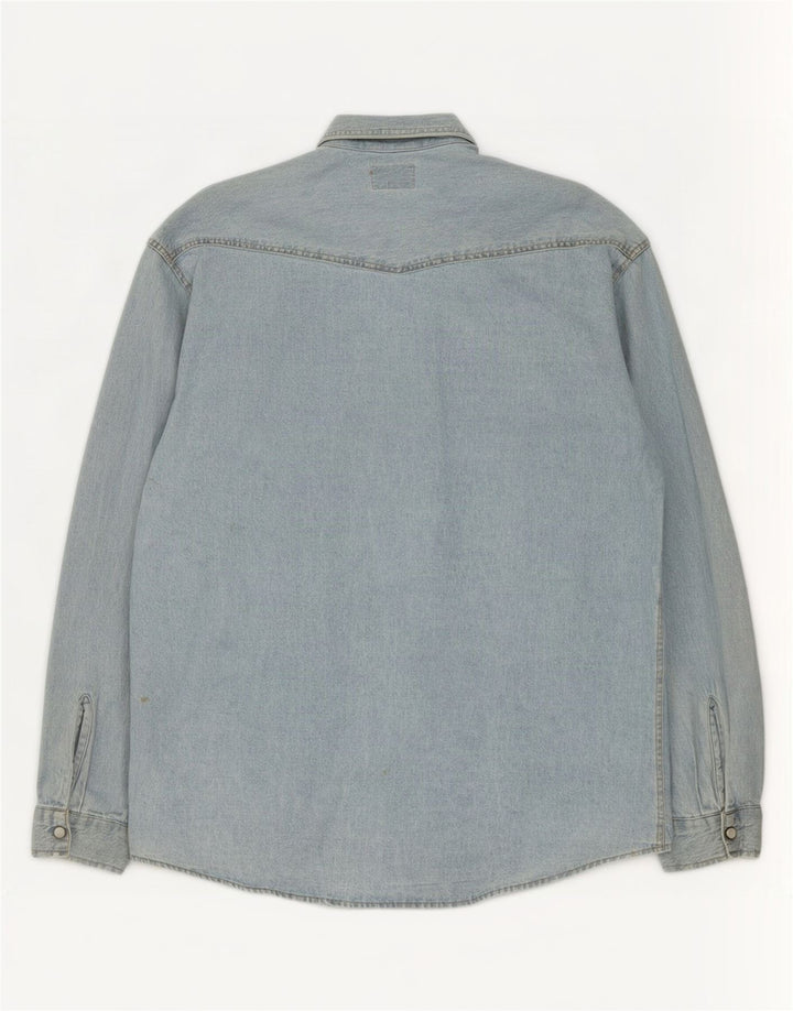 Vagabond Mens Denim Shirt Medium Blue