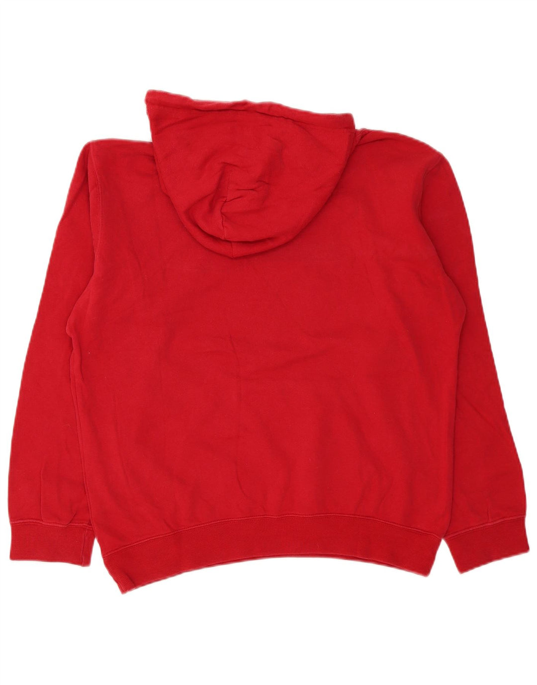 Champion Mens Graphic Hoodie Jumper Medium Red Cotton