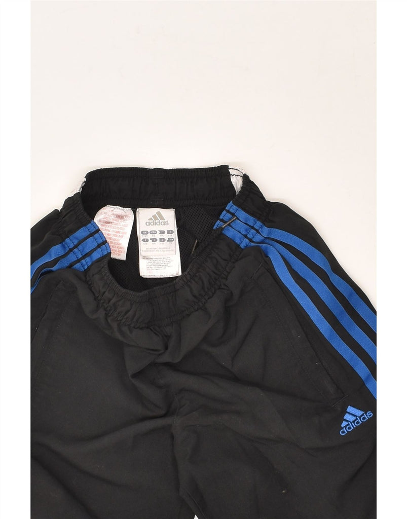 ADIDAS Boys Tracksuit Trousers Joggers 7-8 Years Black Polyester | Vintage Adidas | Thrift | Second-Hand Adidas | Used Clothing | Messina Hembry 