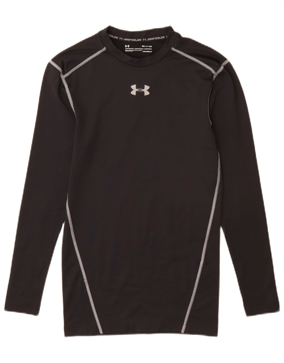 UNDER ARMOUR Mens Cold Gear Top Long Sleeve Small Black