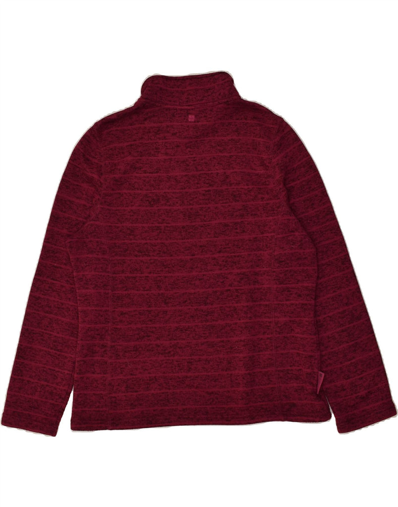 MOUNTAIN WAREHOUSE Womens Zip Neck Sweatshirt Jumper UK 16 Large Burgundy | Vintage Mountain Warehouse | Thrift | Second-Hand Mountain Warehouse | Used Clothing | Messina Hembry 