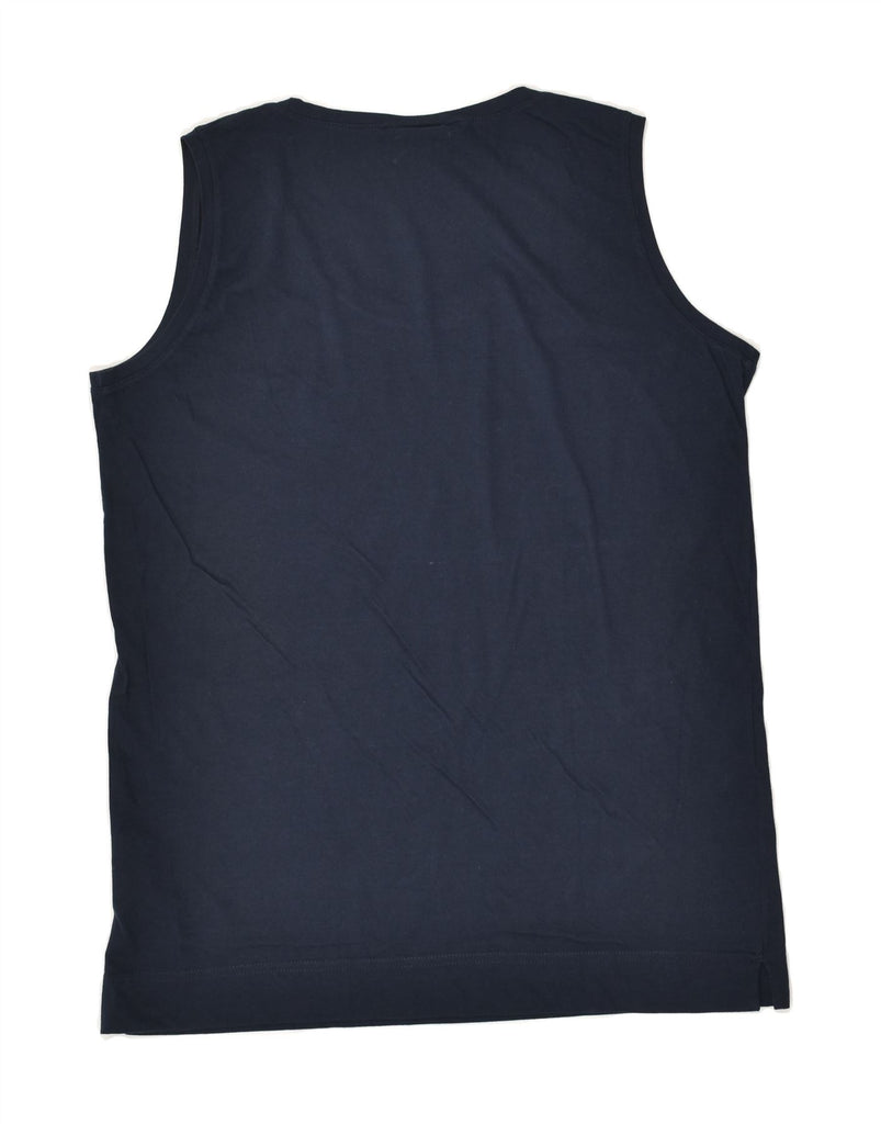 CHAMPION Mens Vest Top Large Navy Blue Cotton | Vintage Champion | Thrift | Second-Hand Champion | Used Clothing | Messina Hembry 