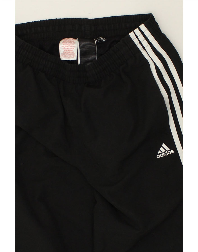 ADIDAS Girls Climalite Tracksuit Trousers 13-14 Years Black Polyester | Vintage Adidas | Thrift | Second-Hand Adidas | Used Clothing | Messina Hembry 