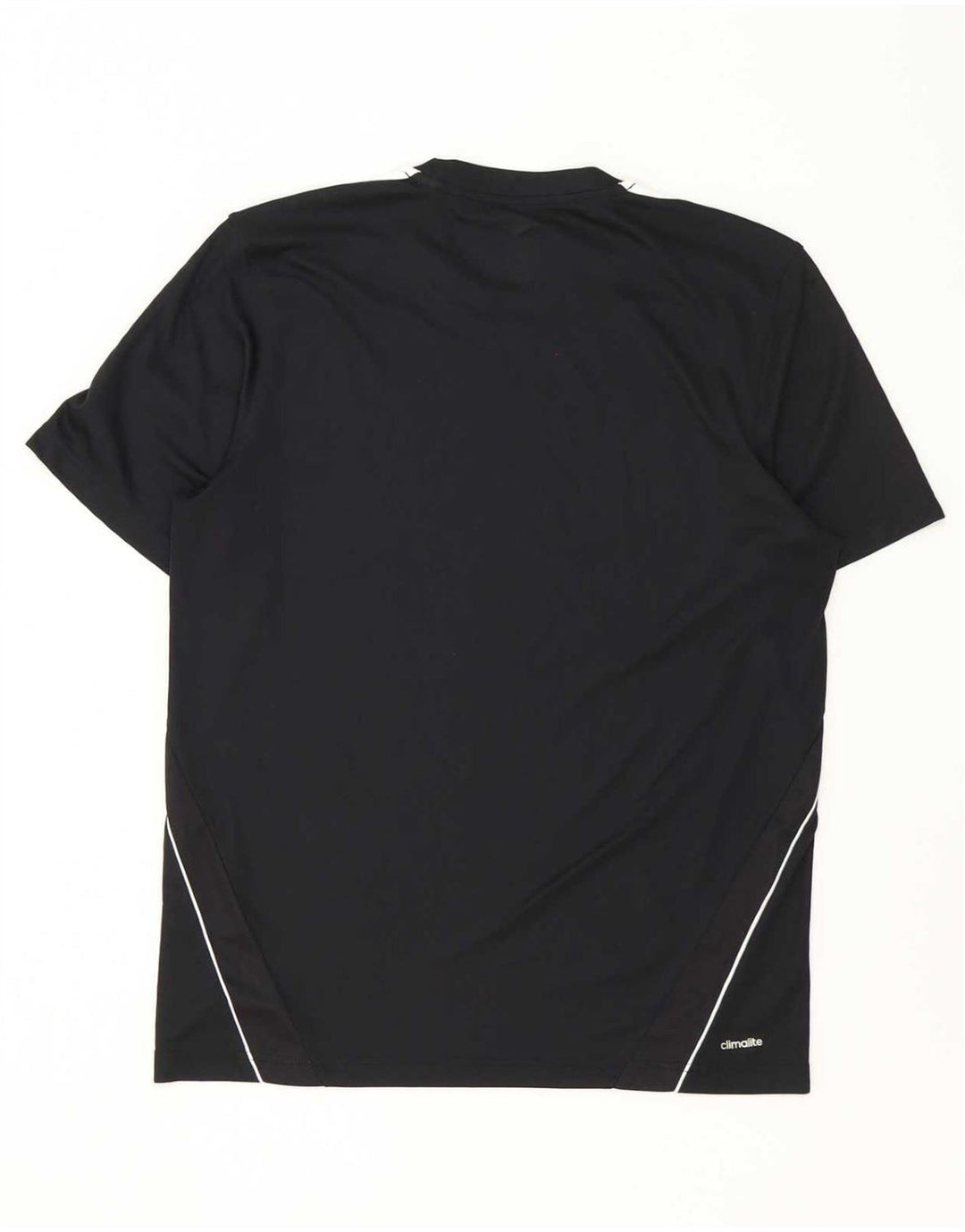 Adidas Mens Climalite T-Shirt Top Large Black Polyester