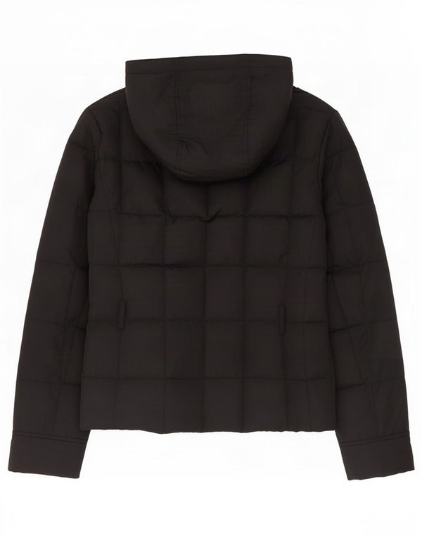 Henry Cottons Womens Hooded Padded Jacket IT 46 Large Black