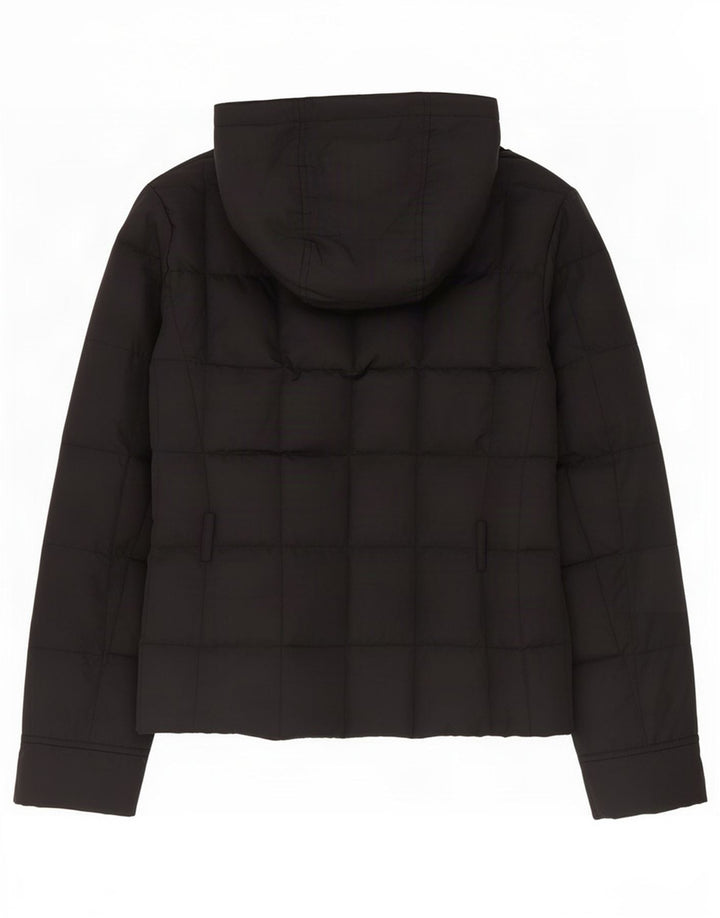 Henry Cottons Womens Hooded Padded Jacket IT 46 Large Black