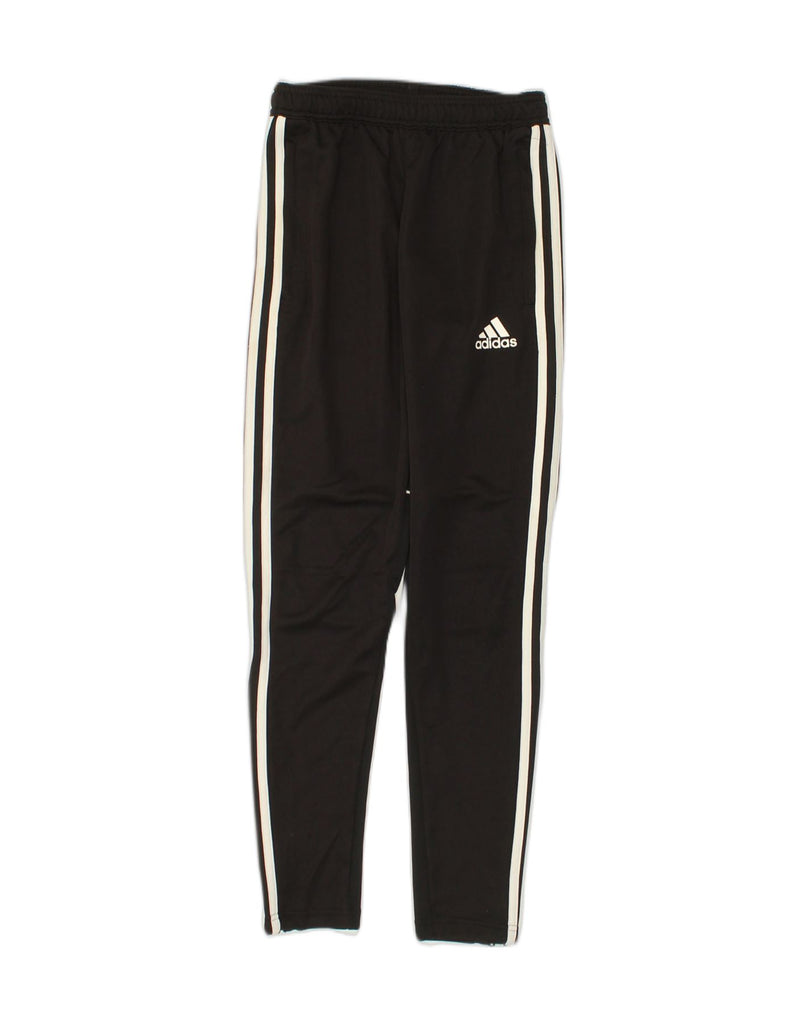 ADIDAS Womens Tracksuit Trousers UK 6 XS Black Polyester | Vintage Adidas | Thrift | Second-Hand Adidas | Used Clothing | Messina Hembry 