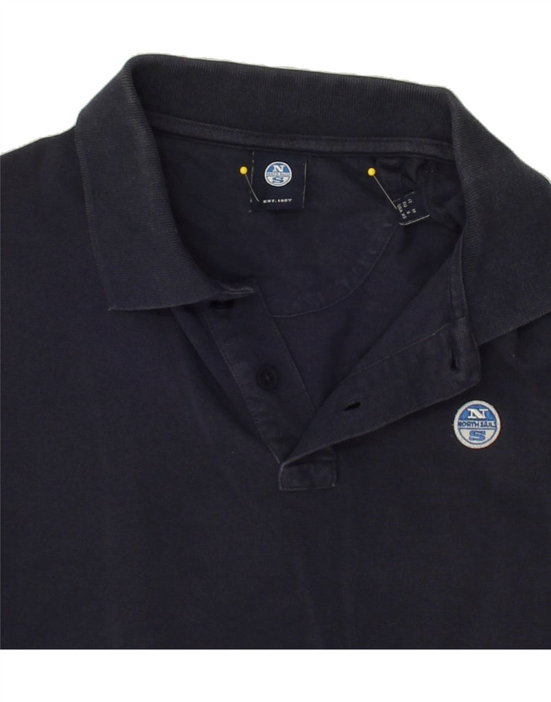 NORTH SAILS Mens Polo Shirt Small Navy Blue Cotton Vintage North Sails and Second-Hand North Sails from Messina Hembry 