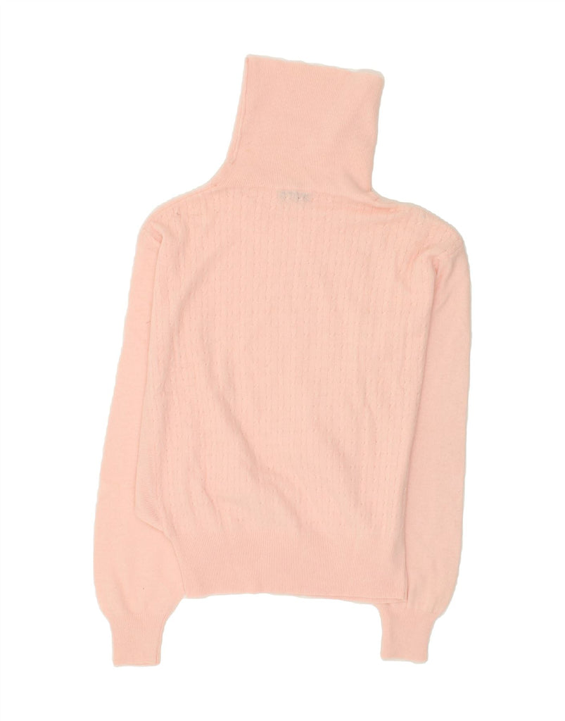 VINTAGE Womens Roll Neck Jumper Sweater UK 8 Small Pink | Vintage Vintage | Thrift | Second-Hand Vintage | Used Clothing | Messina Hembry 