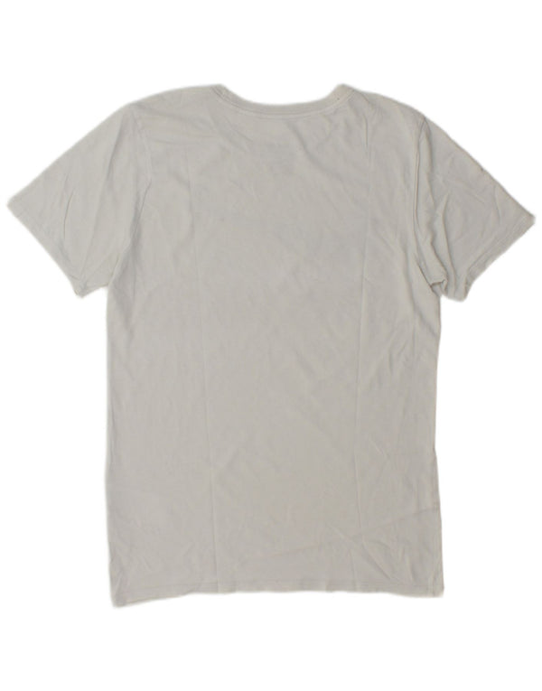 Nike Mens Athletic Cut Graphic T-Shirt Top Small White Cotton