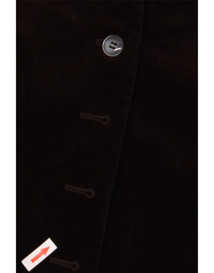 Allwerk Womens Longline 6 Button Blazer Jacket UK 12 Medium Burgundy