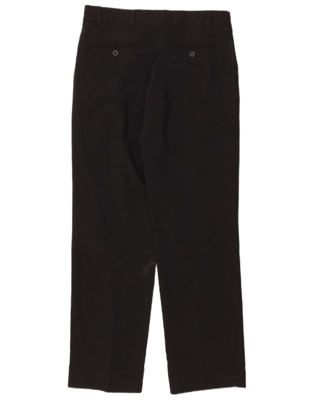 Marks & Spencer Womens Straight Suit Trousers W32 L31 Black Polyester