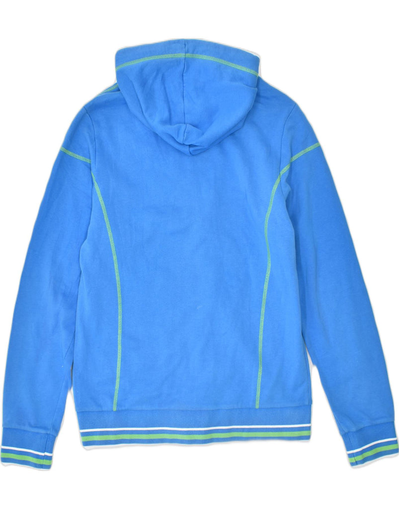 LOTTO Mens Zip Hoodie Sweater Medium Blue Cotton | Vintage | Thrift | Second-Hand | Used Clothing | Messina Hembry 