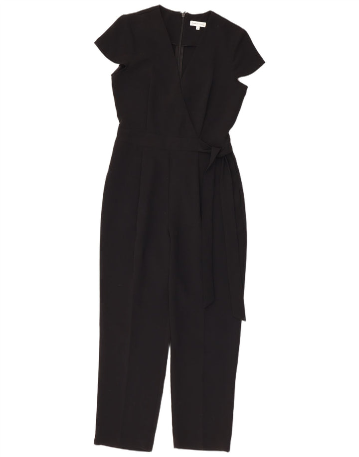 WAREHOUSE Womens Jumpsuit UK 10 Small  Black Polyester
