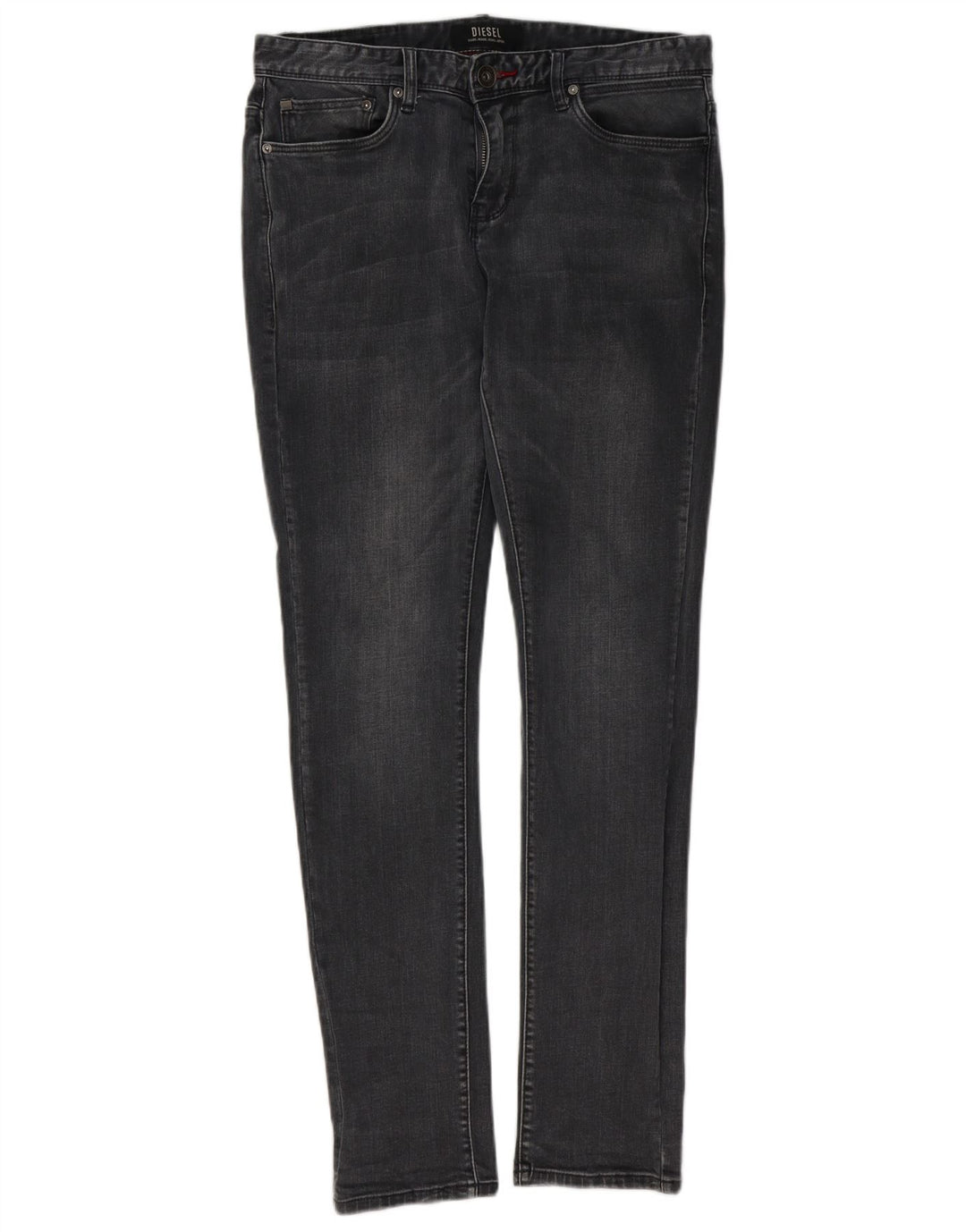 Diesel Mens Sleenker Slim Jeans W32 L32 Grey Cotton