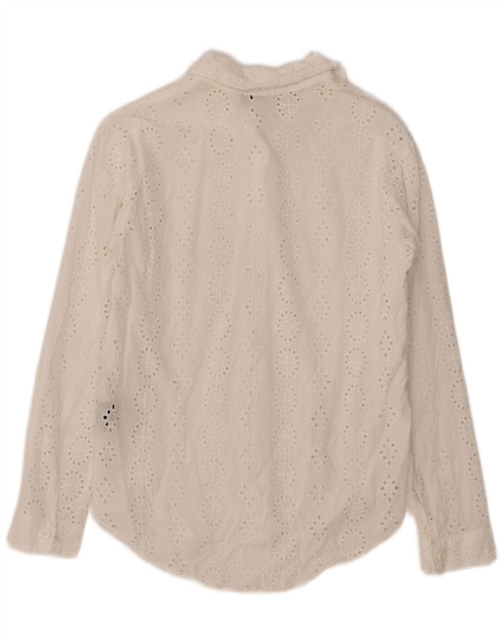 Zara Womens Shirt UK 6 XS White Cotton